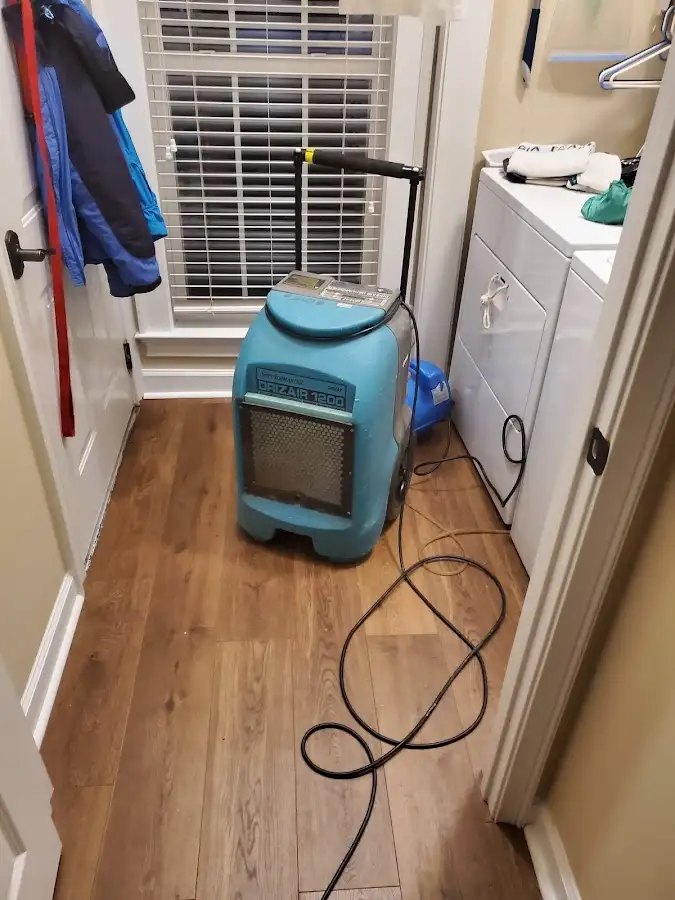 Commercial dehumidifier deployed for Flood Damage Cleanup in Cranston