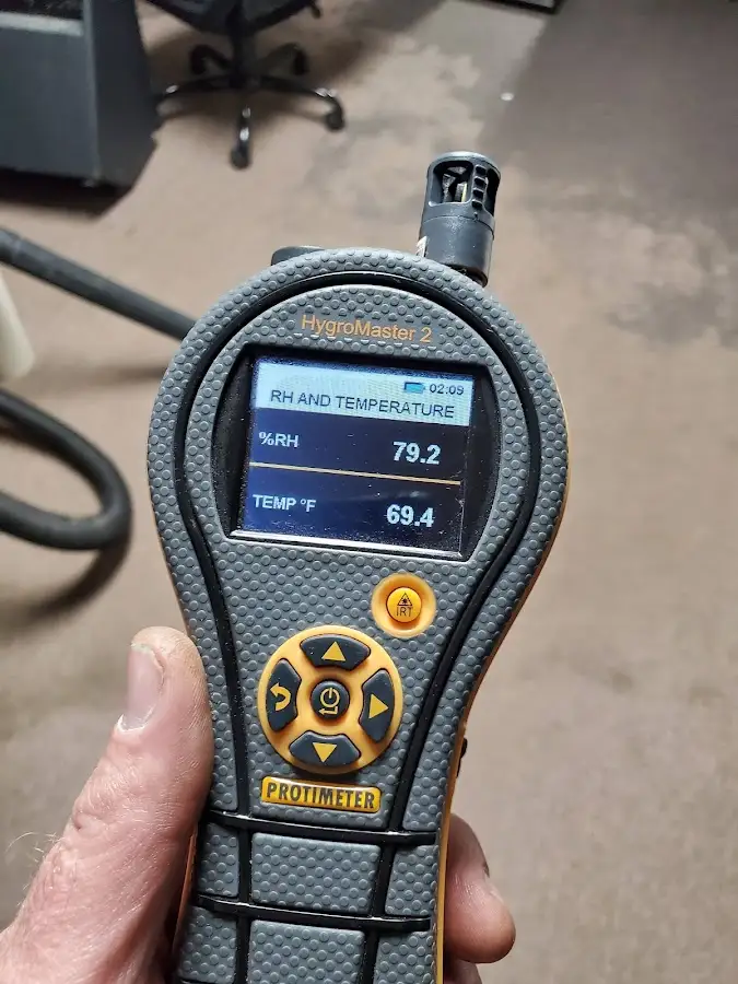 Moisture meter humidity assessment for Fire & Smoke Damage Restoration in Cranston
